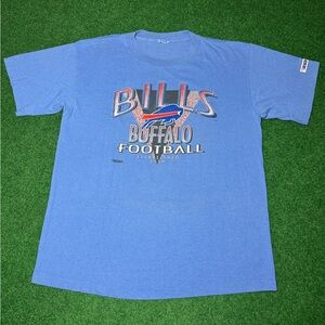 Vintage 90s Buffalo Bills Trench L/XL Bills Mafia 22x28 RARE Hoodie Sweatshirt